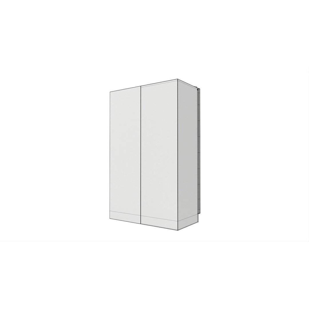 Free-standing Refrigerator 3D Model – High Poly PBR Kitchen Appliance - View 9