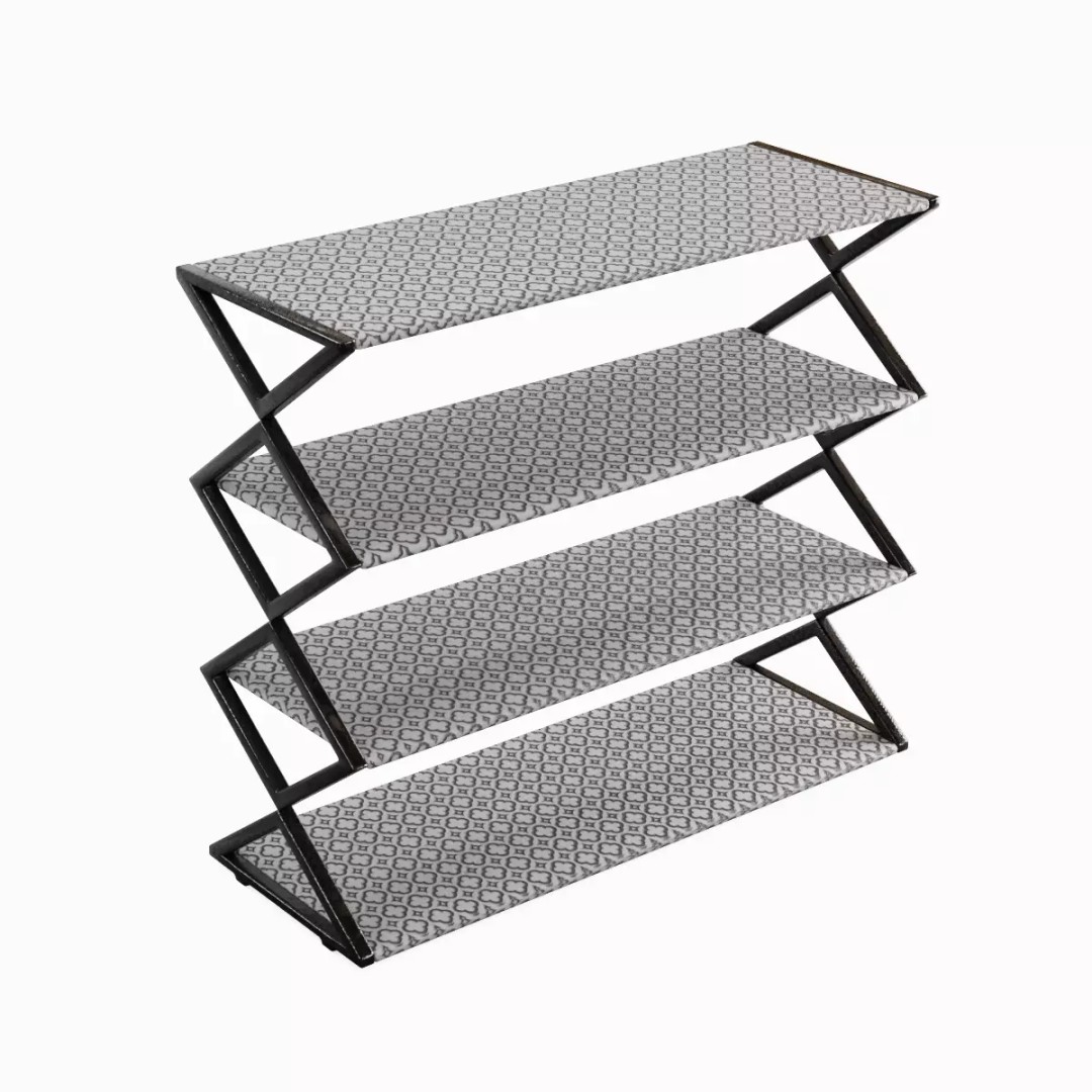 Shoe Rack 3D Model – Low Poly Furniture Asset, PBR Textures - View 2