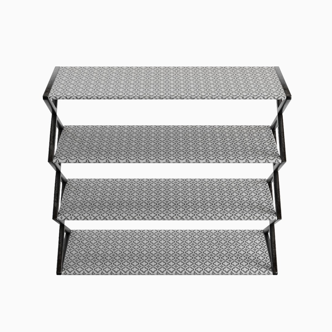 Shoe Rack 3D Model – Low Poly Furniture Asset, PBR Textures - View 7