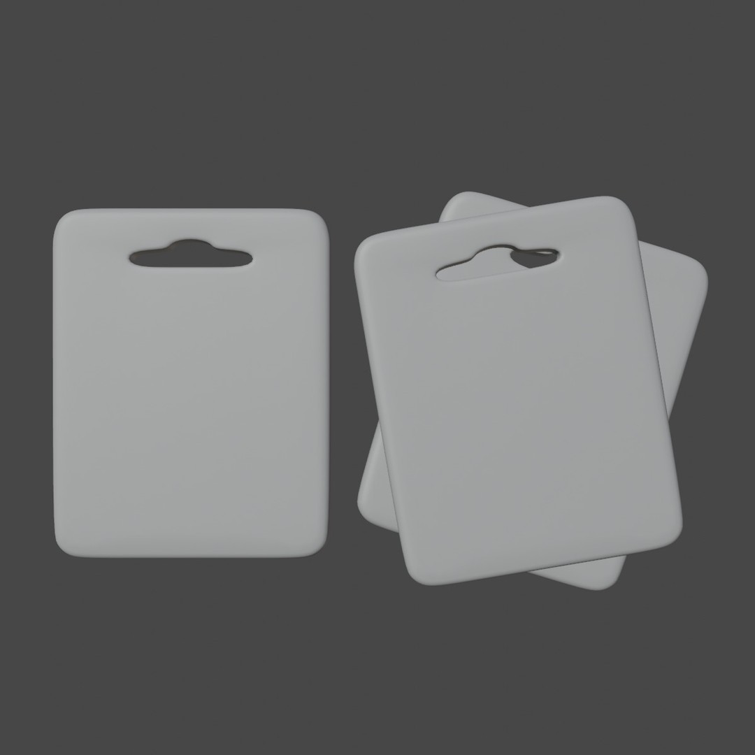 Cutting Board 3D Model – Low Poly Kitchenware, PBR Textures, FBX - View 10