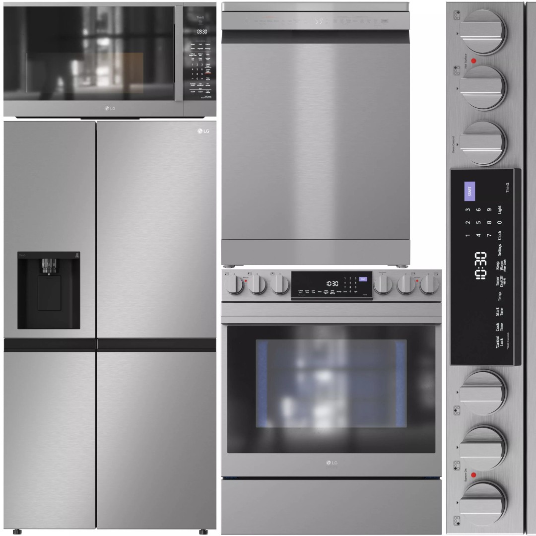 LG Appliance 3D Model – High Quality Kitchen Appliances, OBJ/3ds Max - View 2