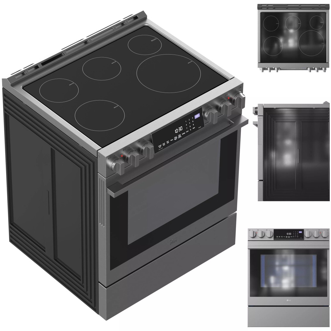 LG Appliance 3D Model – High Quality Kitchen Appliances, OBJ/3ds Max - View 3