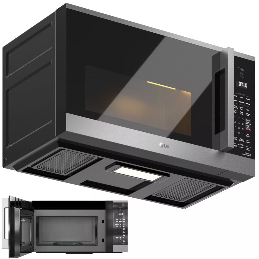 LG Appliance 3D Model – High Quality Kitchen Appliances, OBJ/3ds Max - View 4