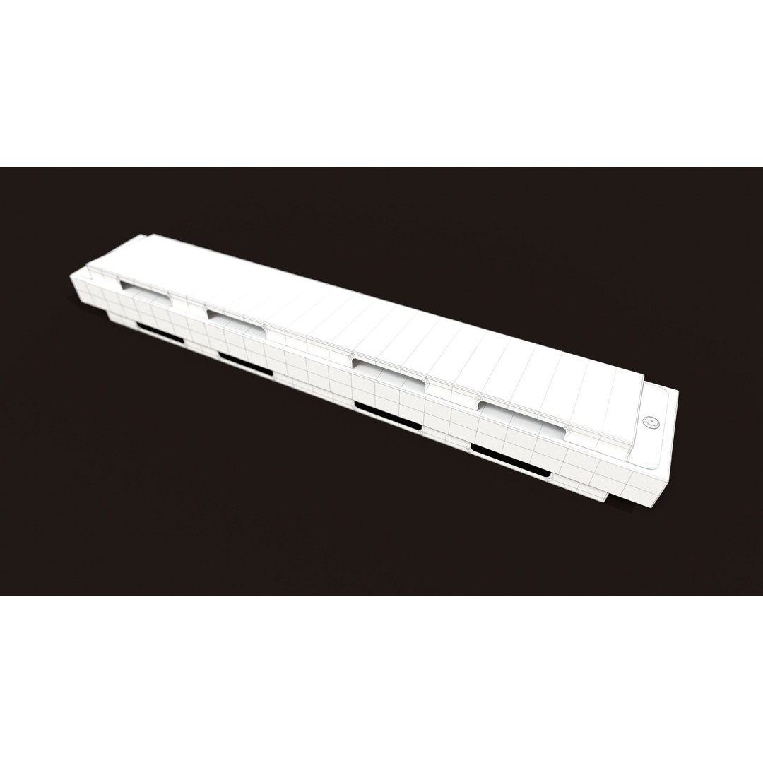 Harmonica 3D Model – Low Poly Game Ready Asset, FBX, OBJ - View 21