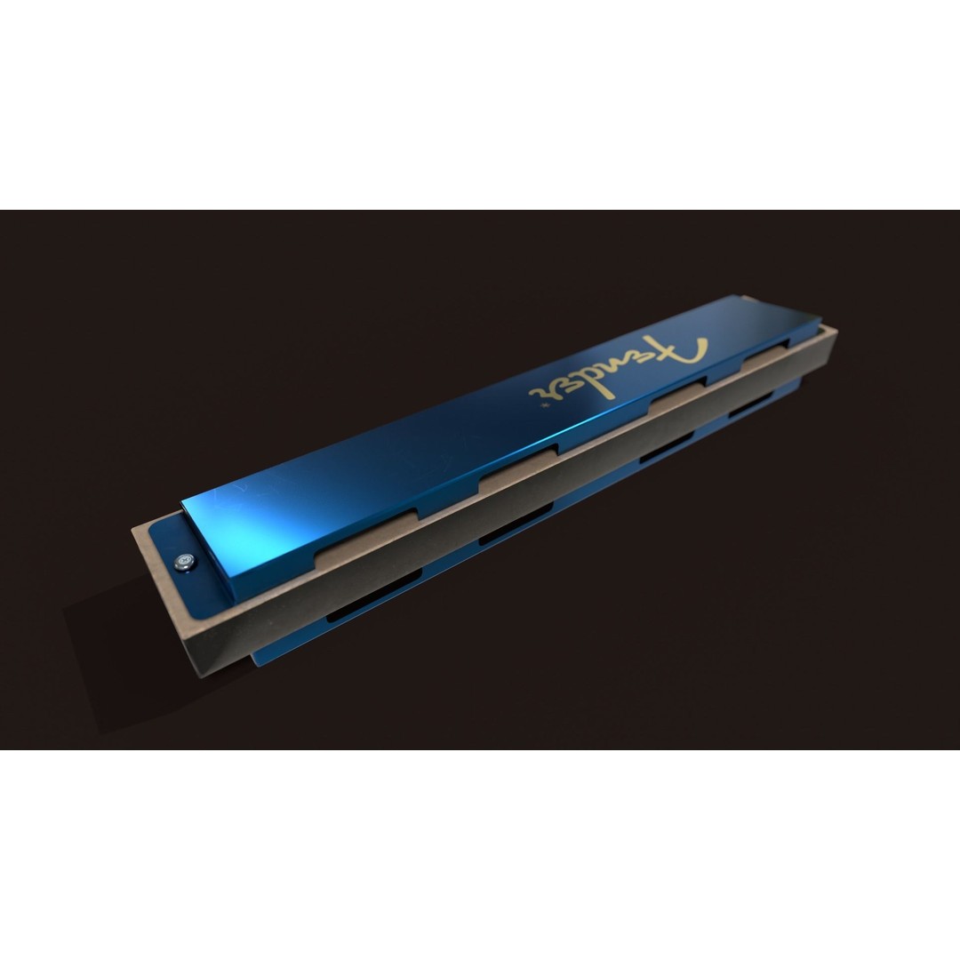 Harmonica 3D Model – Low Poly Game Ready Asset, FBX, OBJ - View 5