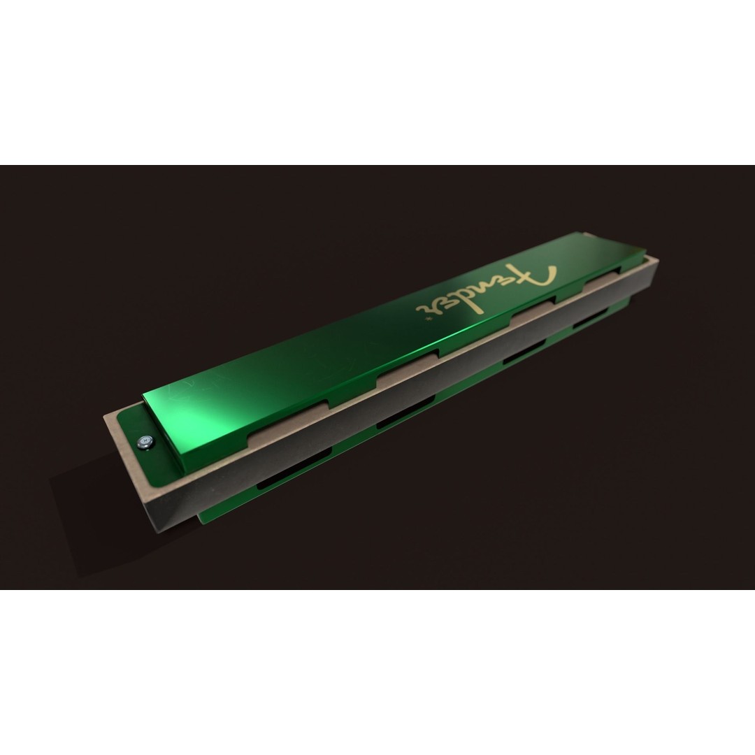 Harmonica 3D Model – Low Poly Game Ready Asset, FBX, OBJ - View 7