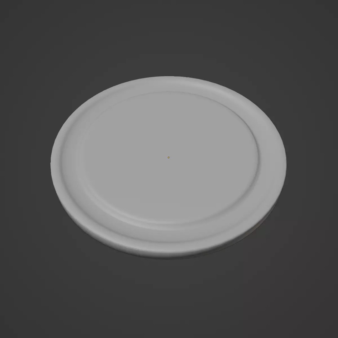 Round Chopping Board Set 3D Model – Low Poly Game Asset, FBX & More