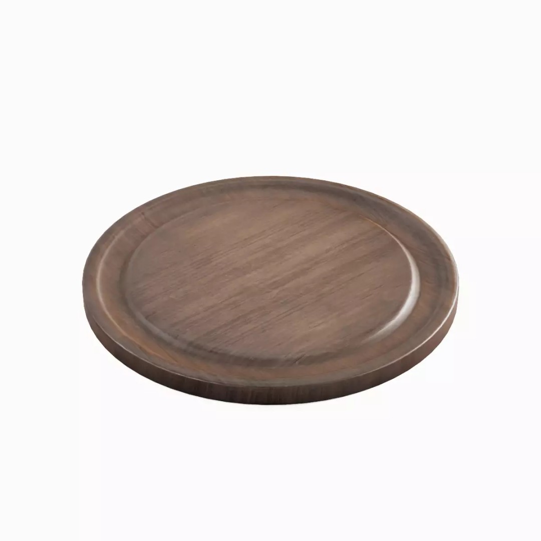Round Chopping Board Set 3D Model – Low Poly Game Asset, FBX & More - View 7