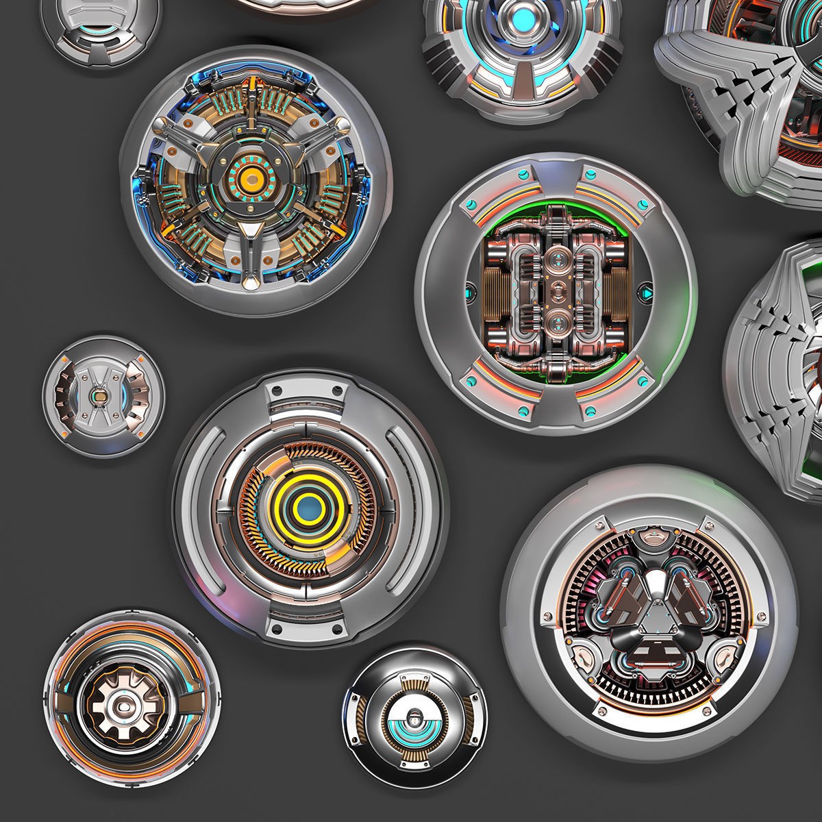 Sci-Fi Kitbash - Subdivision Ready 3D Model - View 15