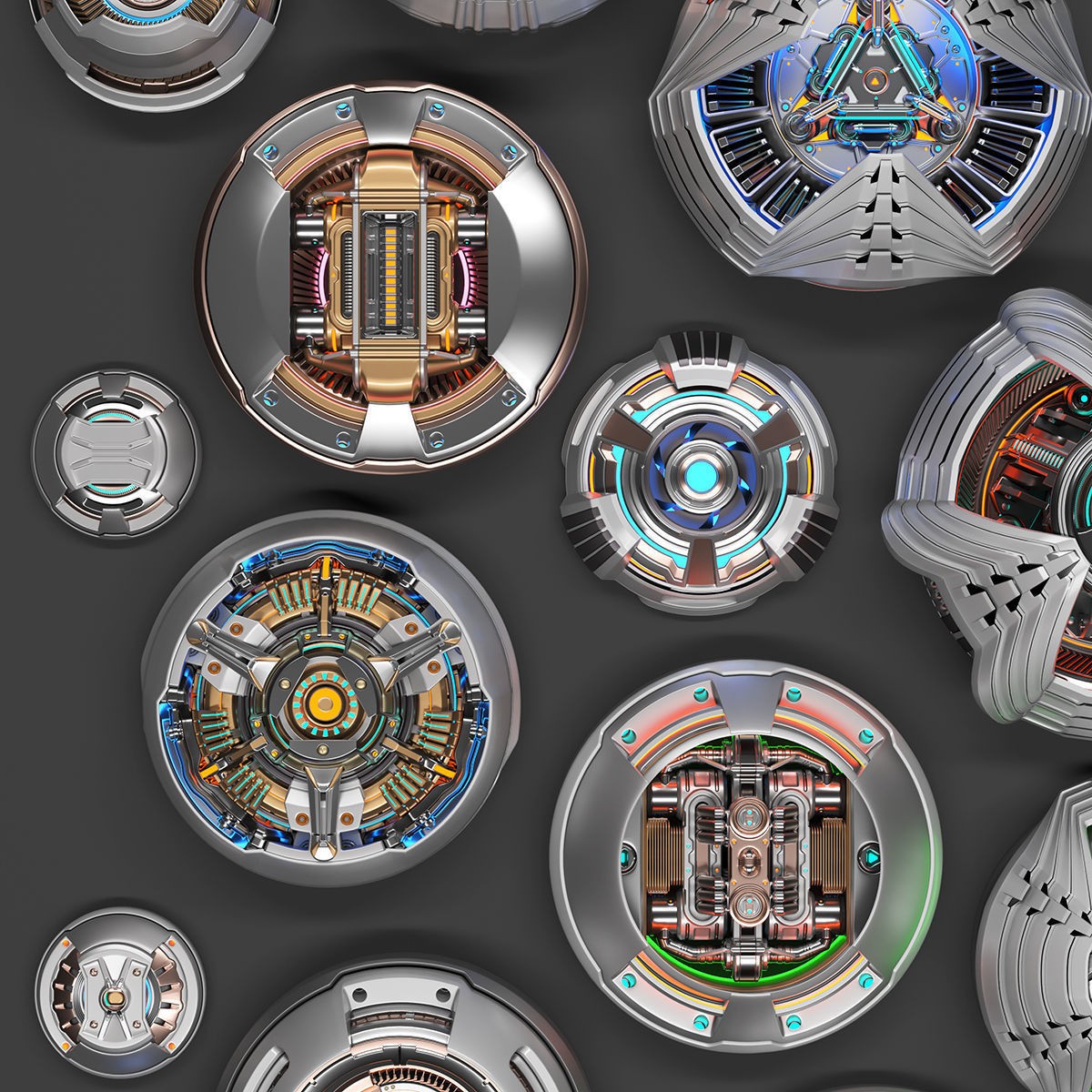 Sci-Fi Kitbash - Subdivision Ready 3D Model - View 19