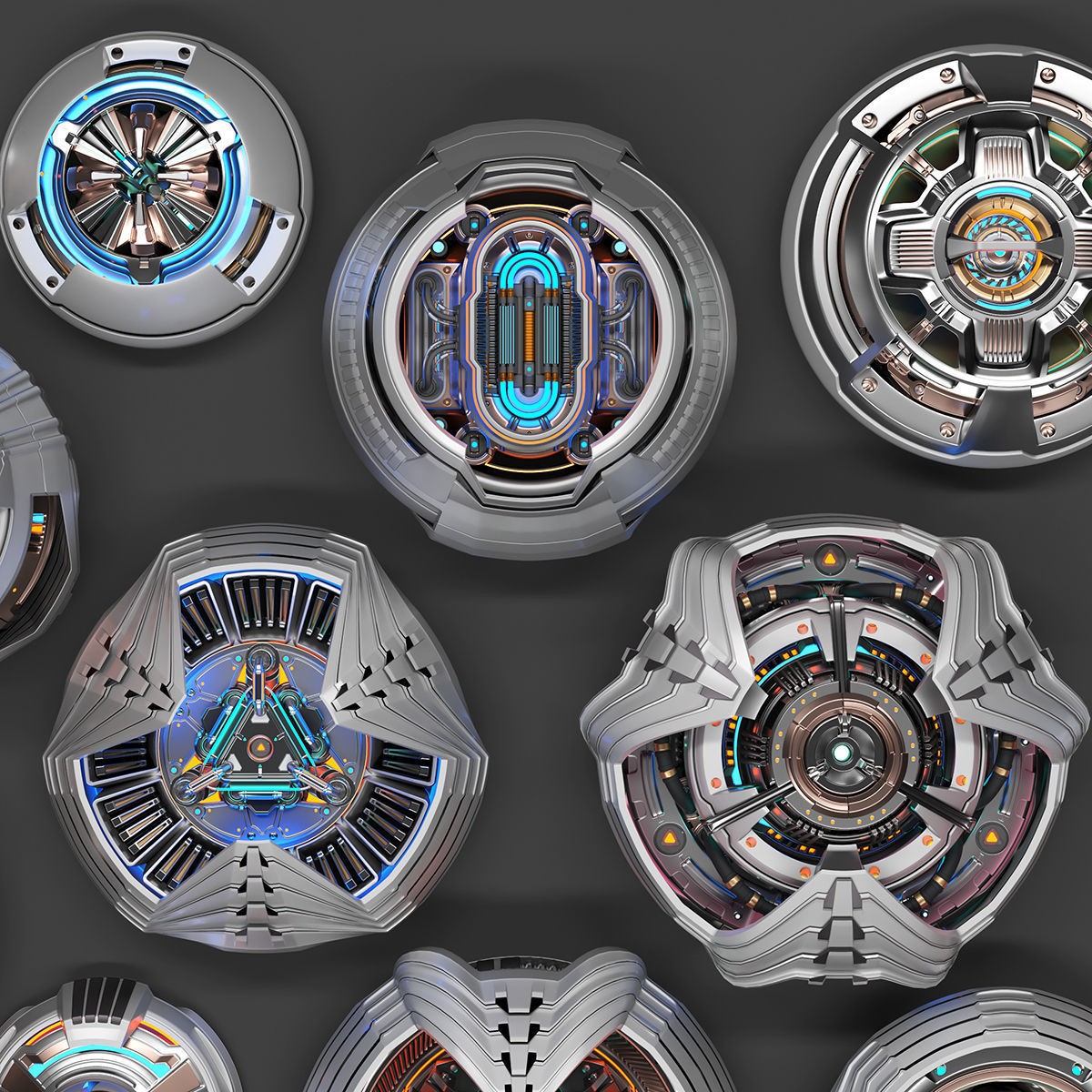 Sci-Fi Kitbash - Subdivision Ready 3D Model - View 21