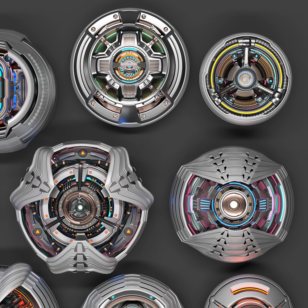 Sci-Fi Kitbash - Subdivision Ready 3D Model - View 22