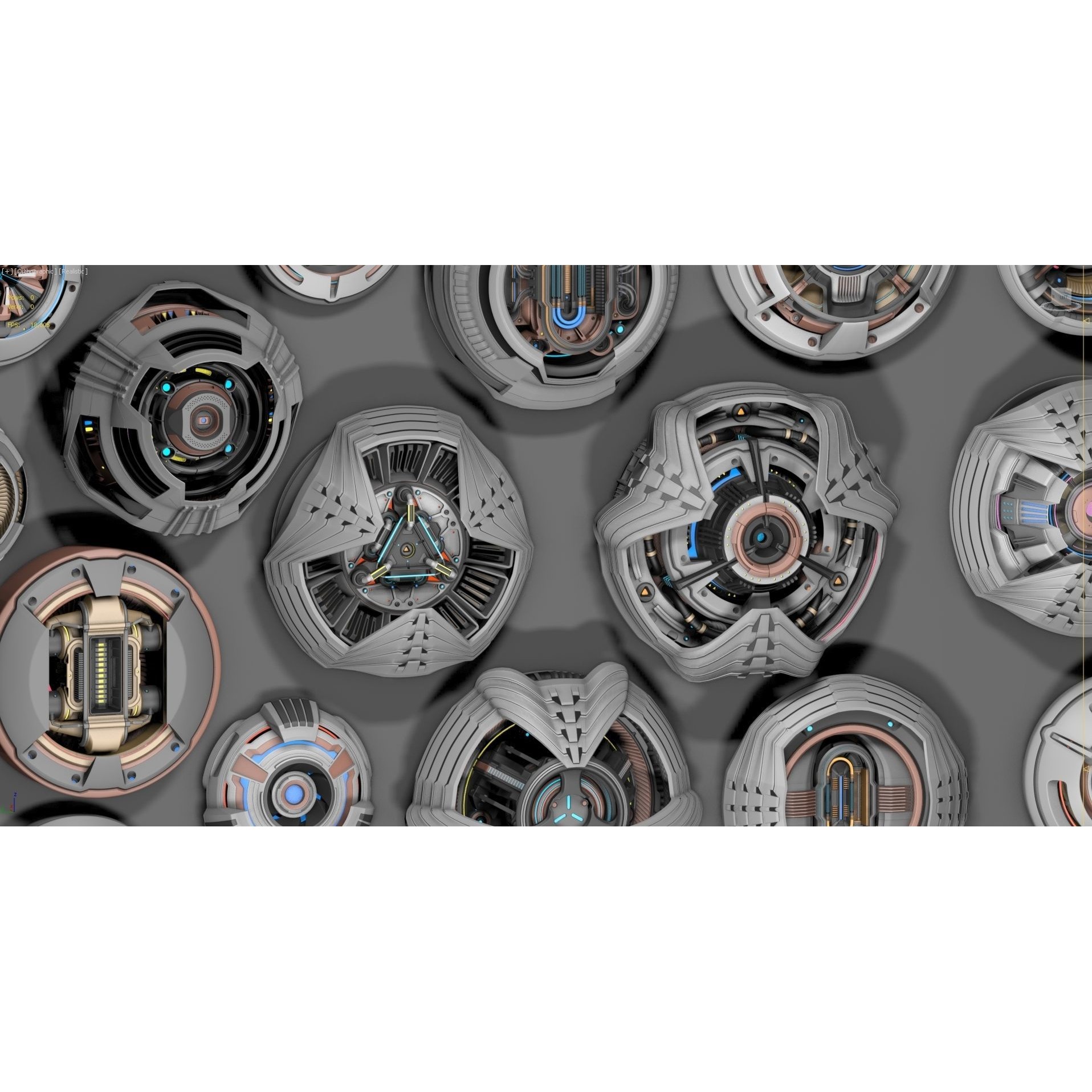 Sci-Fi Kitbash - Subdivision Ready 3D Model - View 25