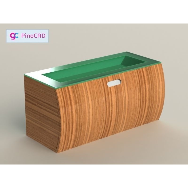 Wall-Mounted Bathroom Sink 3D Model – Classic Design, FBX, OBJ Formats - View 7