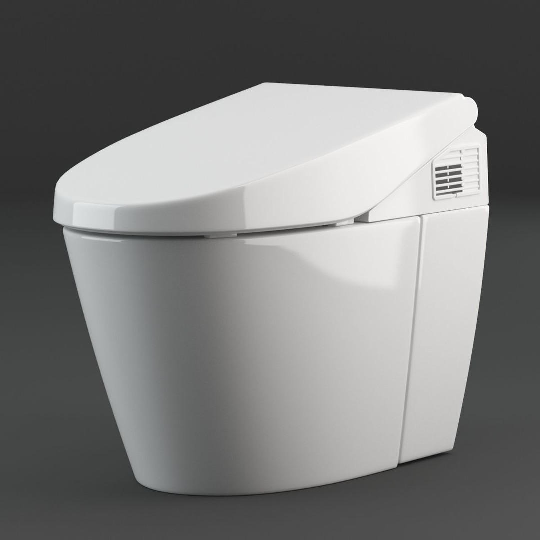Toilet 3D Model – Realistic Bathroom Asset, FBX, PBR - View 4