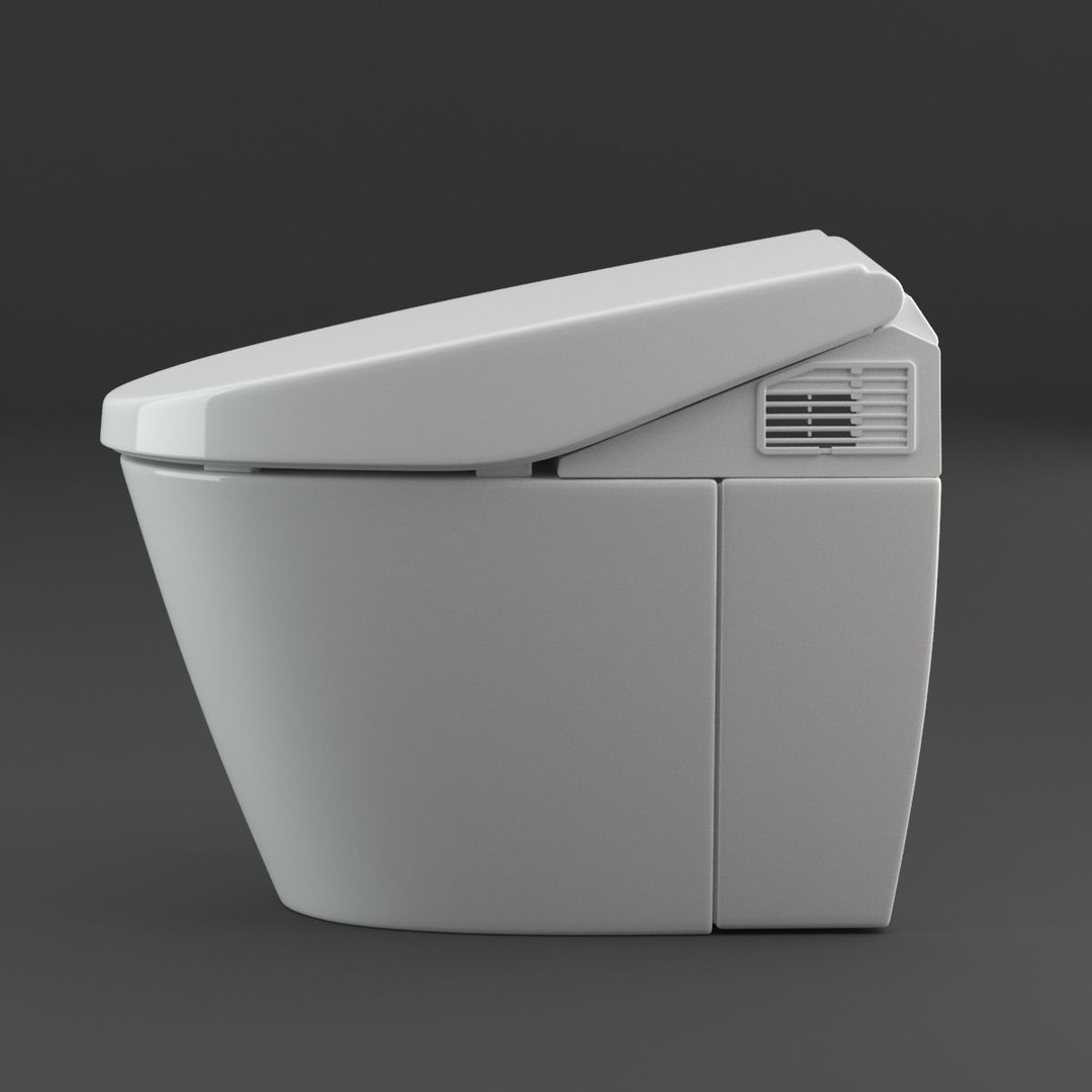 Toilet 3D Model – Realistic Bathroom Asset, FBX, PBR - View 5
