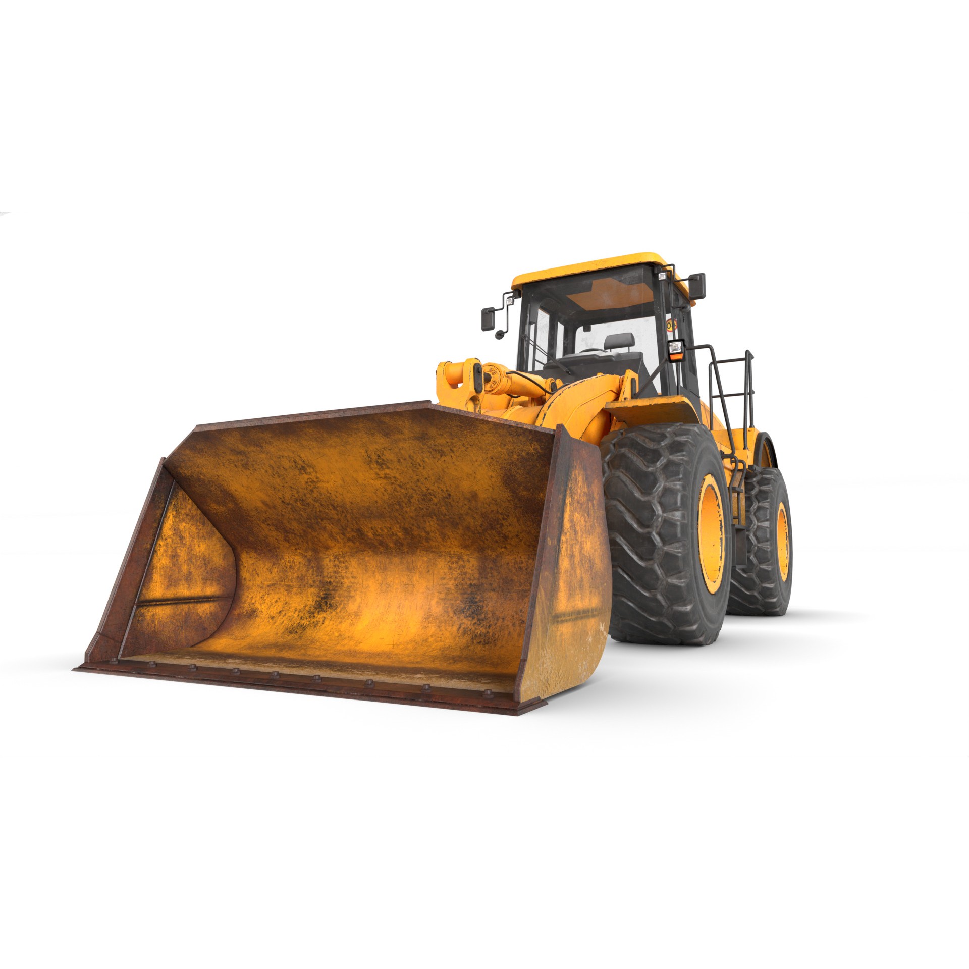 Wheel Loader - Game-Ready 3D Model - View 12