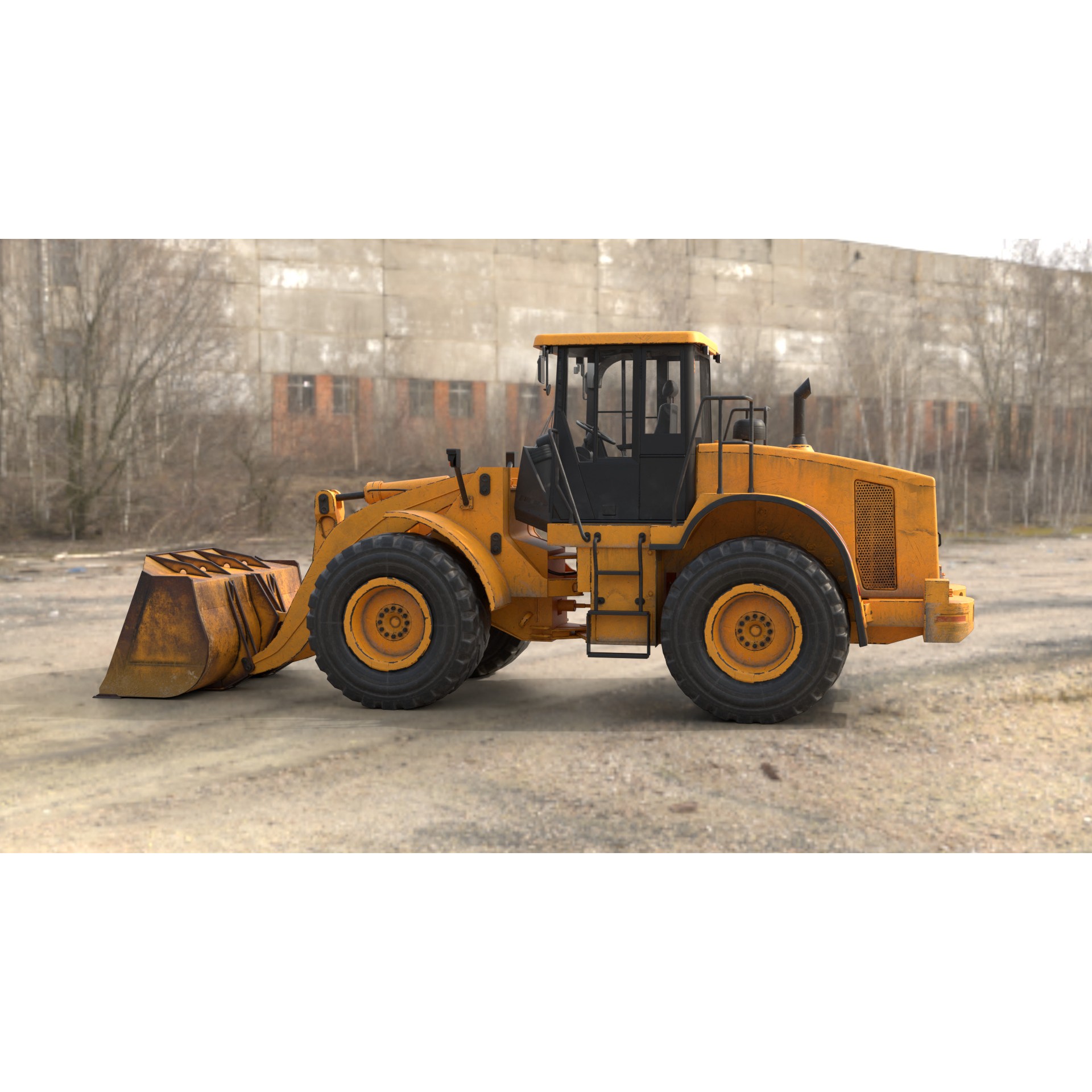 Wheel Loader - Game-Ready 3D Model - View 13