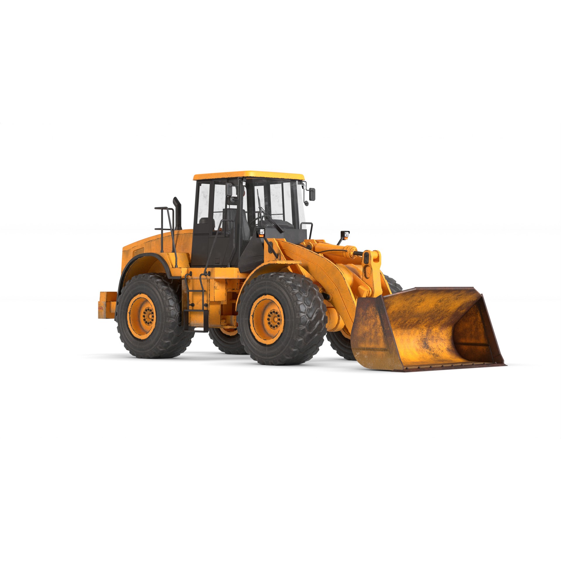 Wheel Loader - Game-Ready 3D Model - View 16