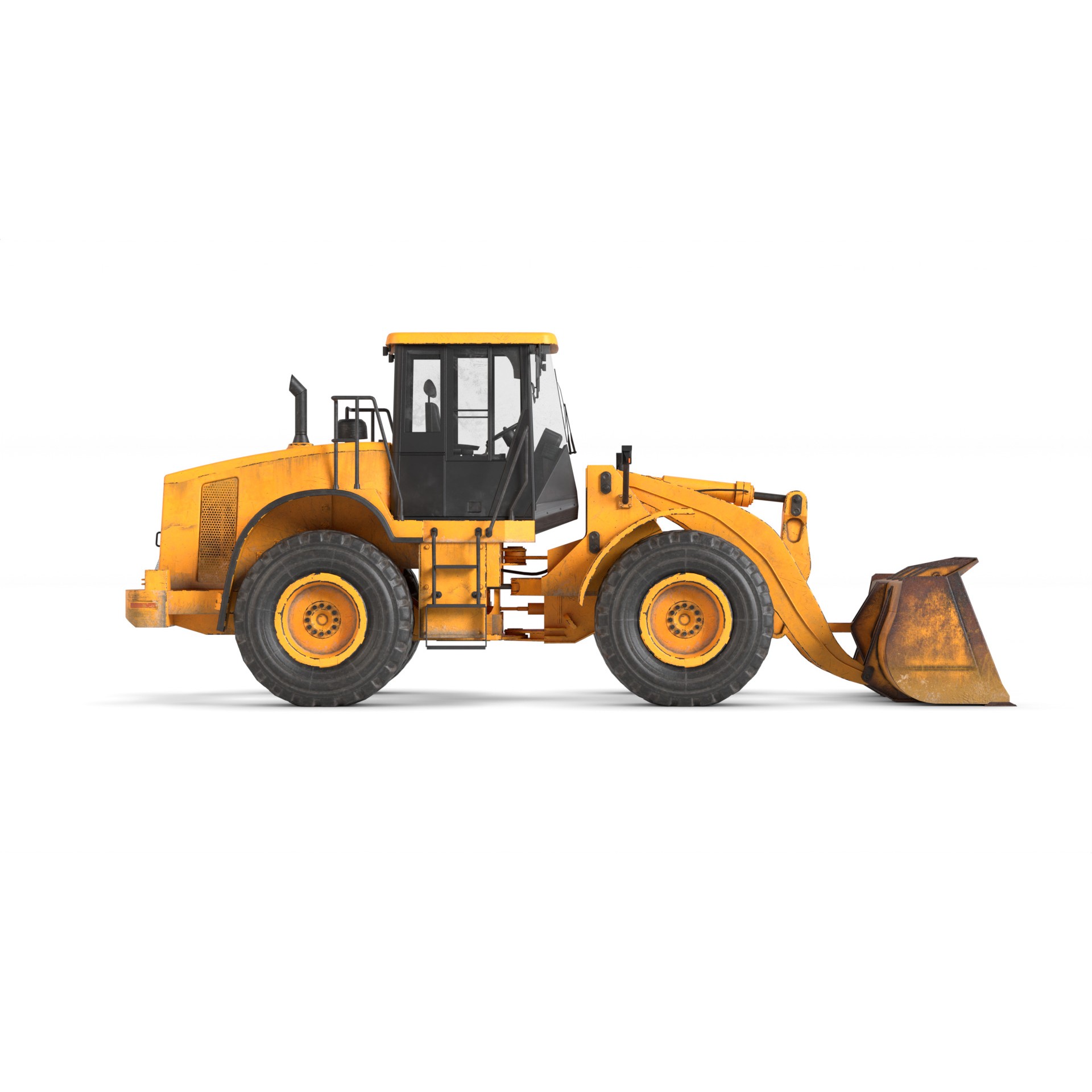 Wheel Loader - Game-Ready 3D Model - View 17
