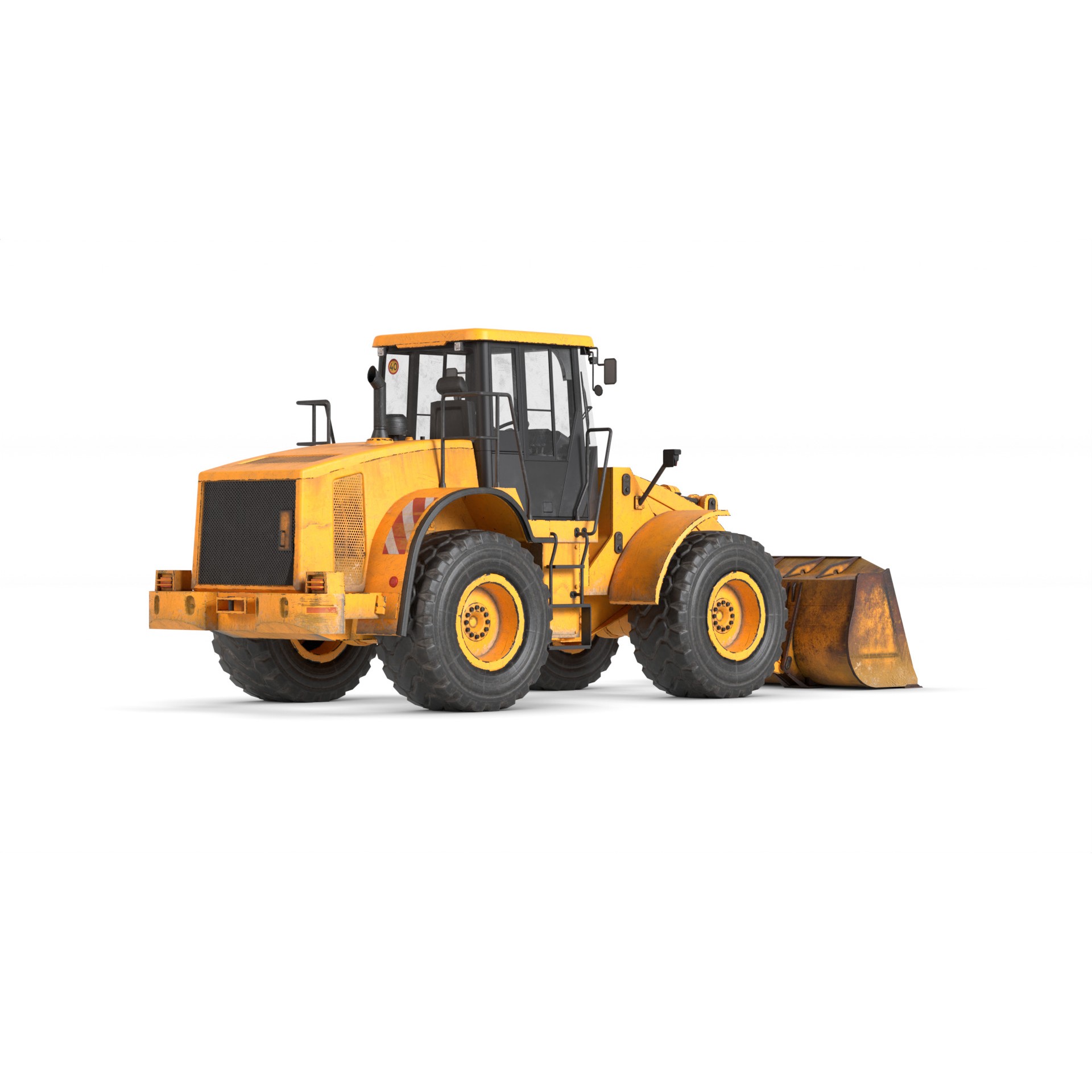 Wheel Loader - Game-Ready 3D Model - View 18
