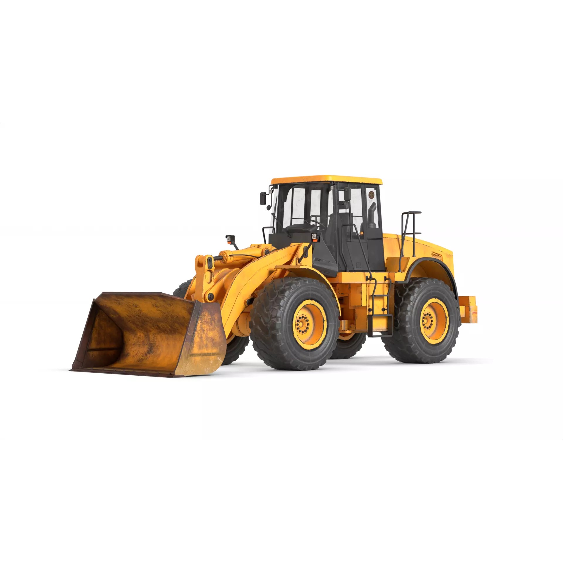 Wheel Loader - Game-Ready 3D Model - View 2