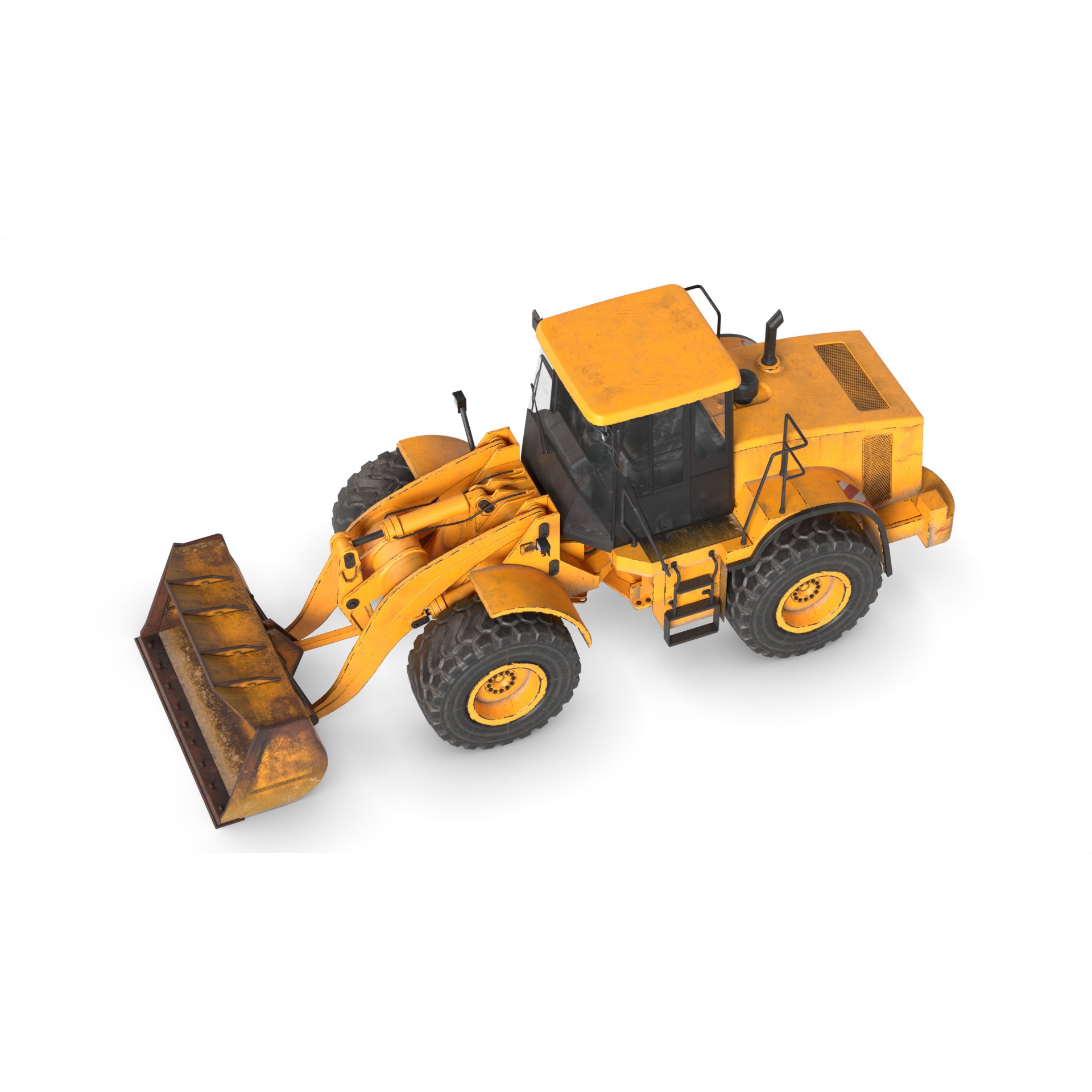 Wheel Loader - Game-Ready 3D Model - View 20