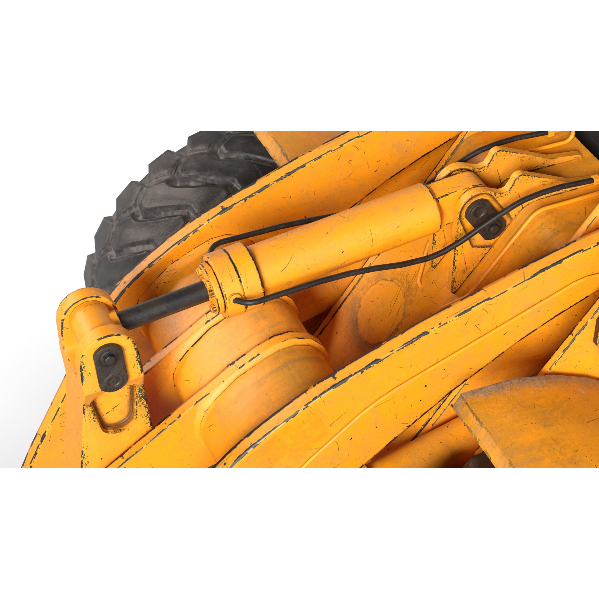 Wheel Loader - Game-Ready 3D Model - View 5