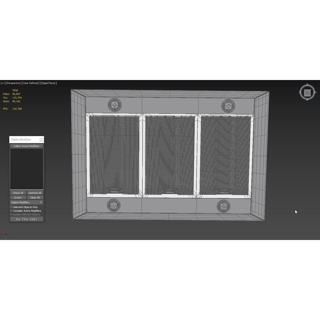 ILVE Island Range Hood 3D Model – High Poly Kitchen Asset, PBR, FBX - View 7