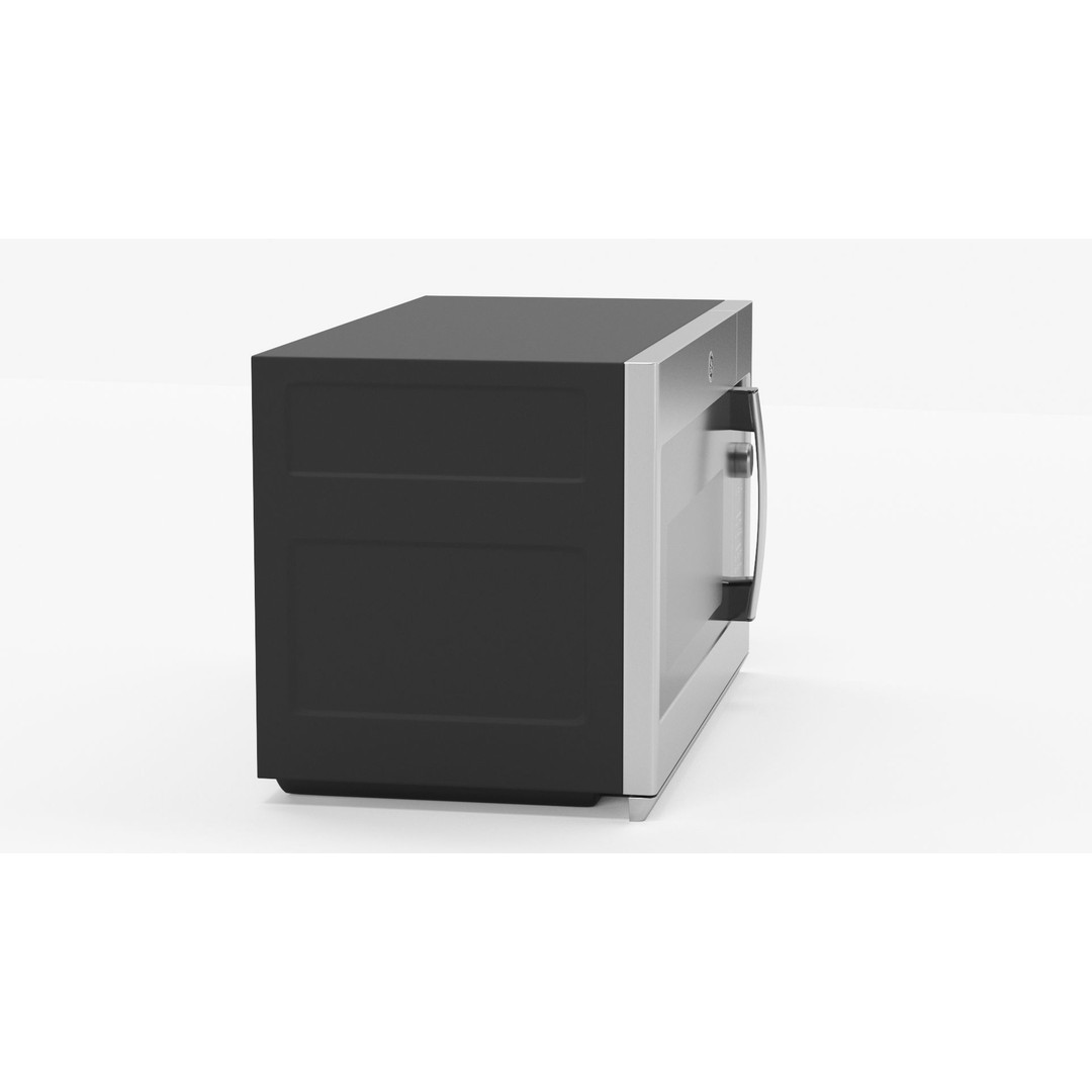 GE Profile Microwave Oven 3D Model – High Poly PBR Asset, FBX/OBJ - View 22