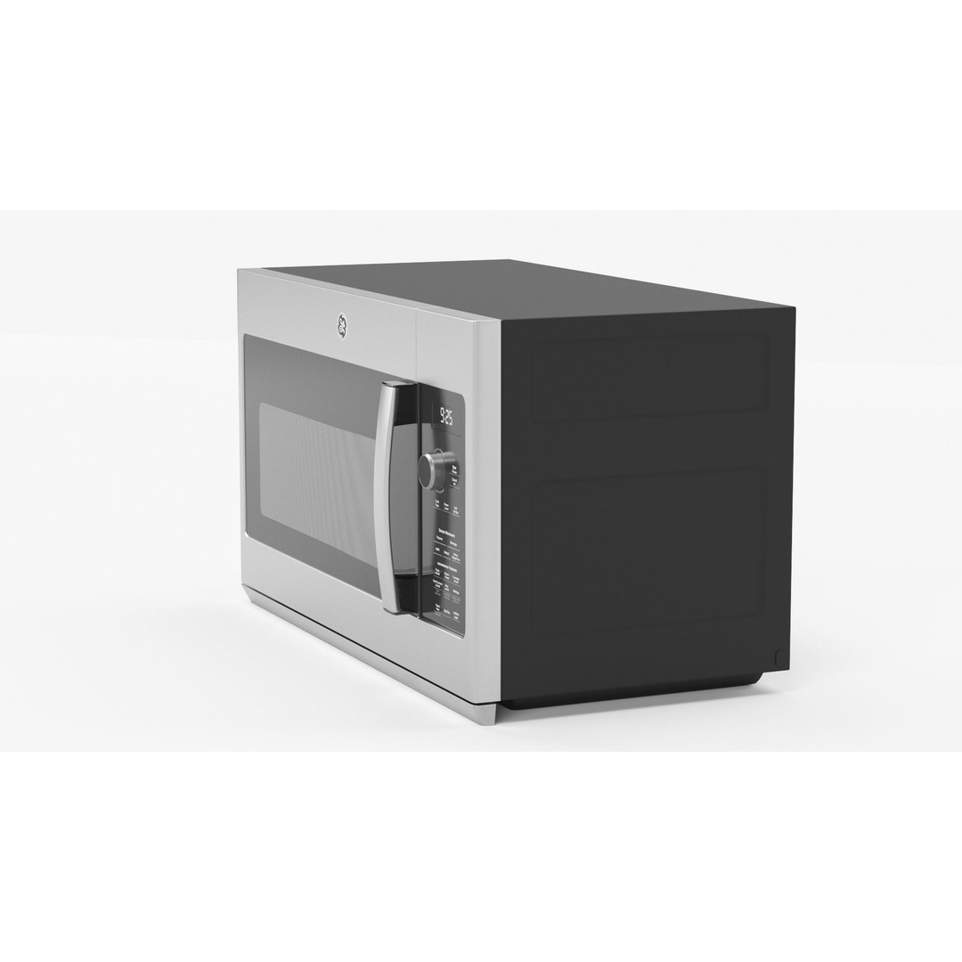 GE Profile Microwave Oven 3D Model – High Poly PBR Asset, FBX/OBJ - View 30
