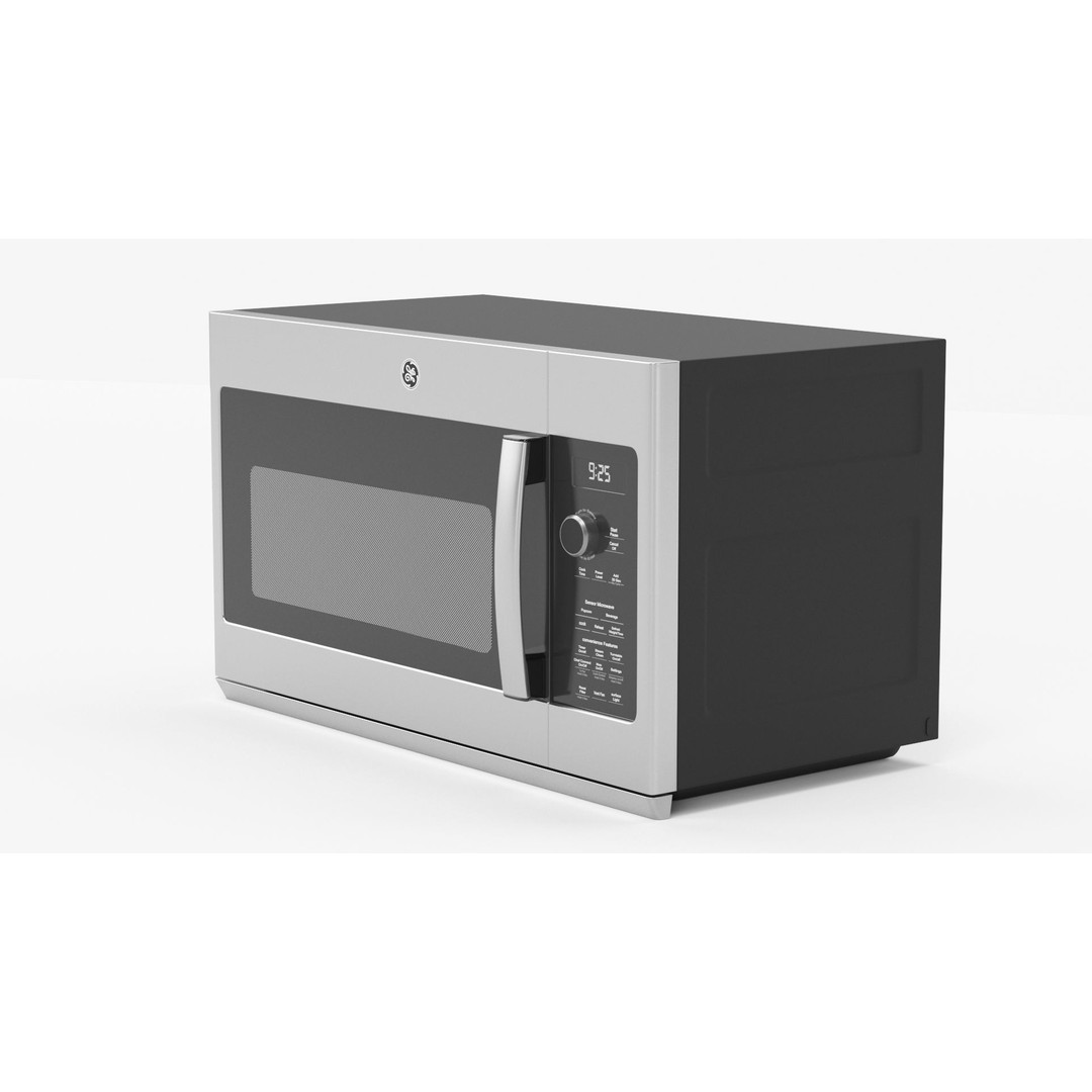 GE Profile Microwave Oven 3D Model – High Poly PBR Asset, FBX/OBJ - View 31