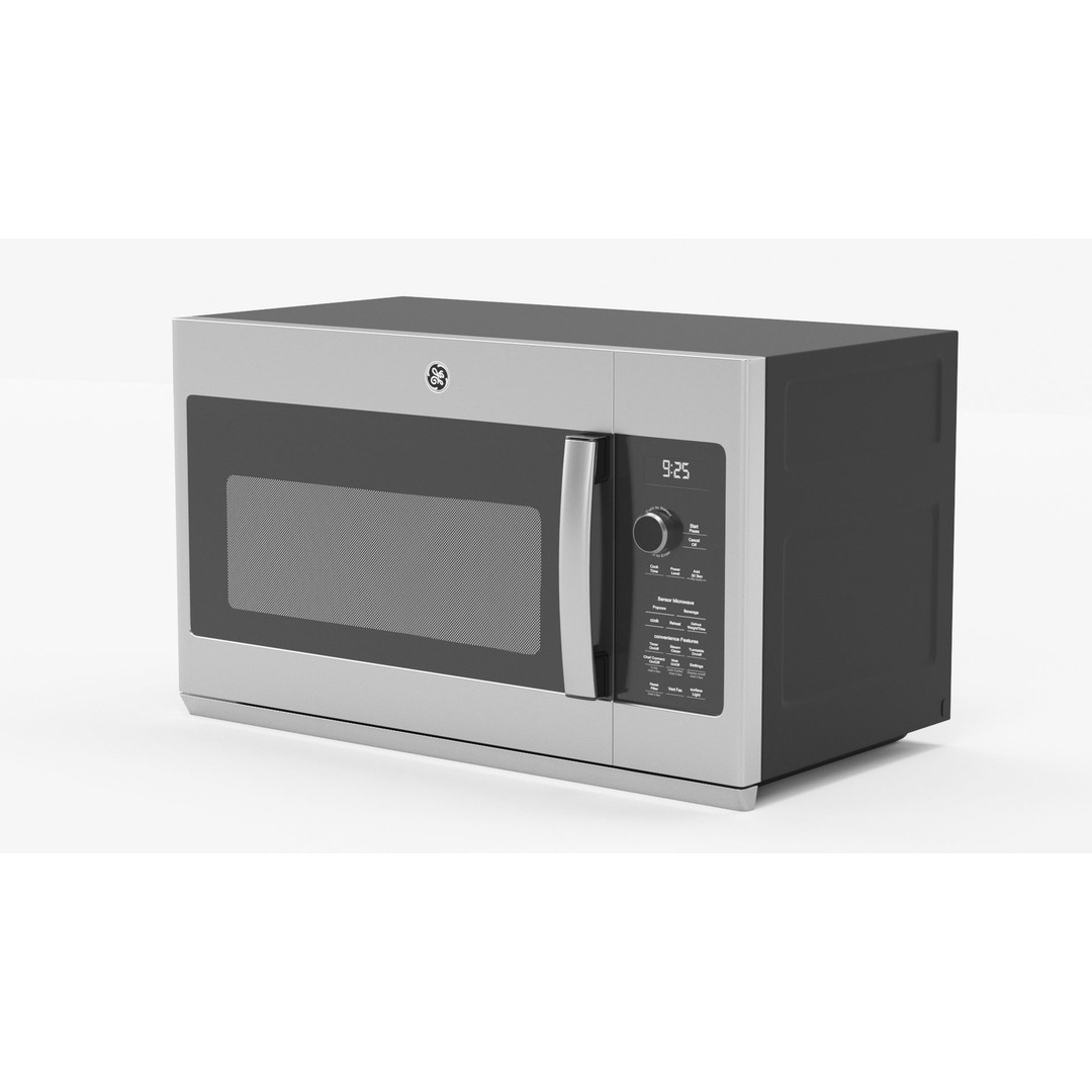 GE Profile Microwave Oven 3D Model – High Poly PBR Asset, FBX/OBJ - View 33