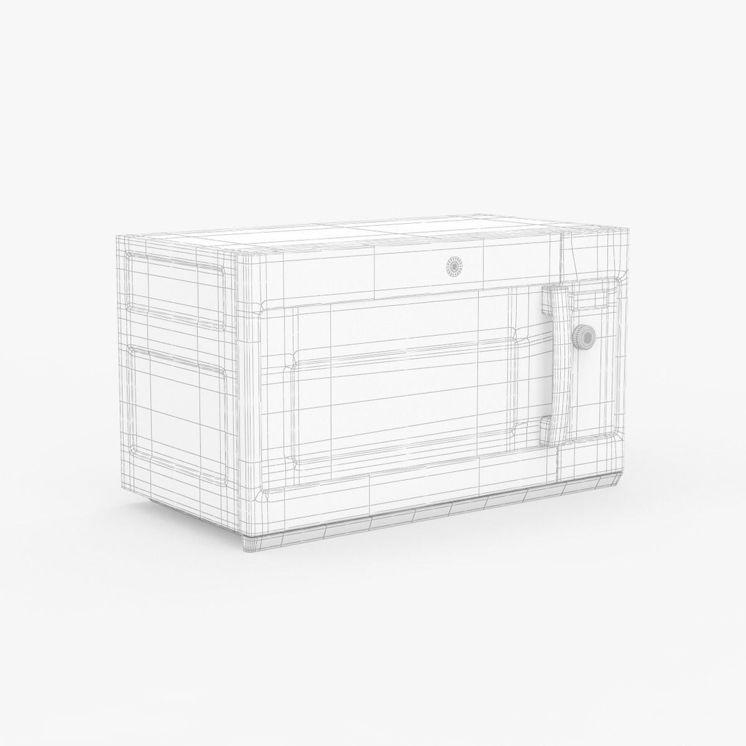 GE Profile Microwave Oven 3D Model – High Poly PBR Asset, FBX/OBJ - View 36