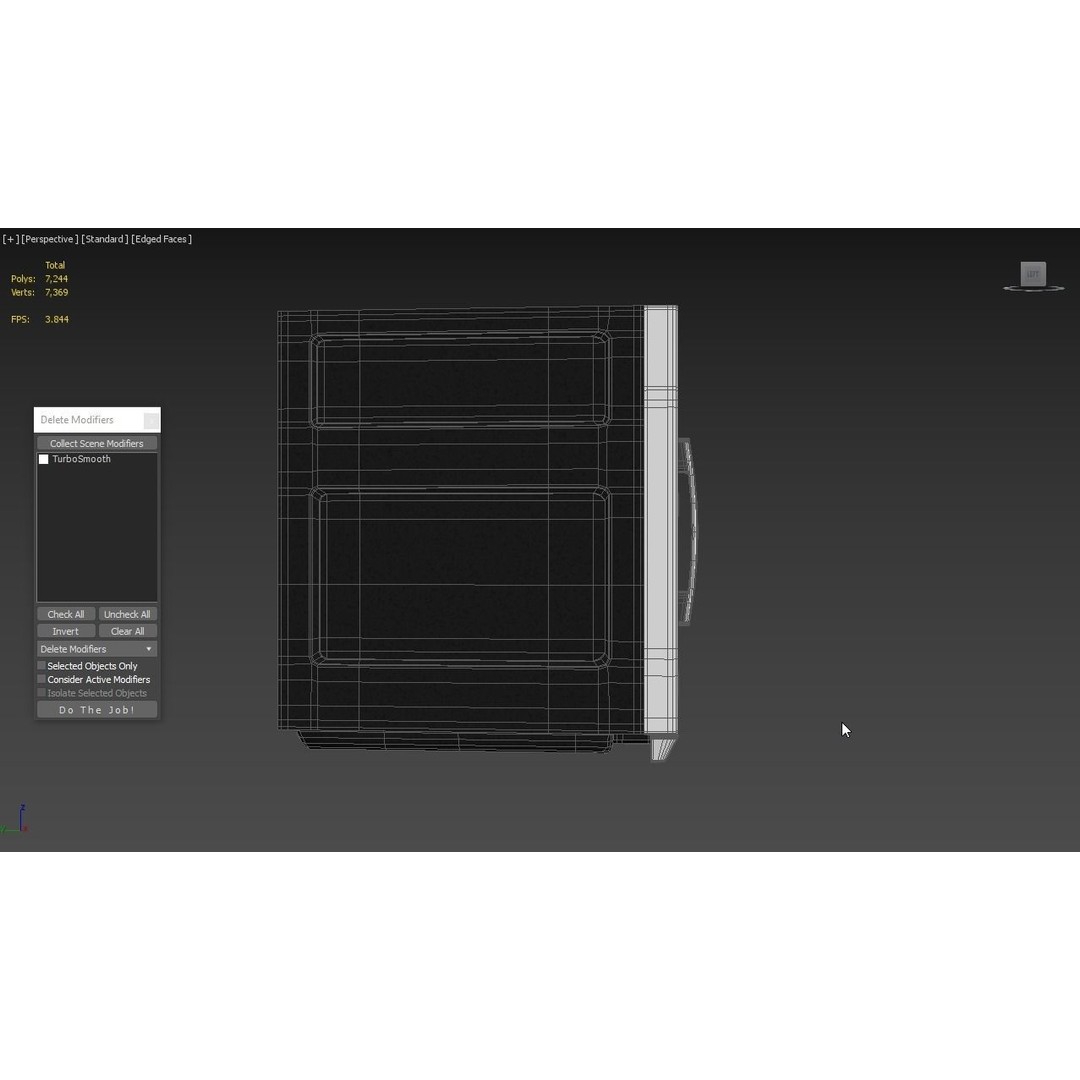 GE Profile Microwave Oven 3D Model – High Poly PBR Asset, FBX/OBJ - View 6