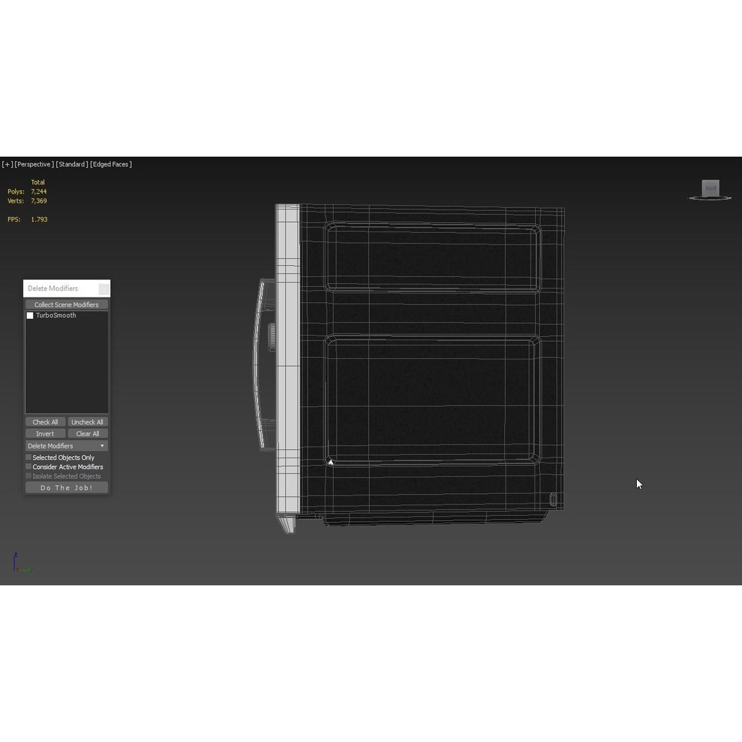 GE Profile Microwave Oven 3D Model – High Poly PBR Asset, FBX/OBJ - View 7
