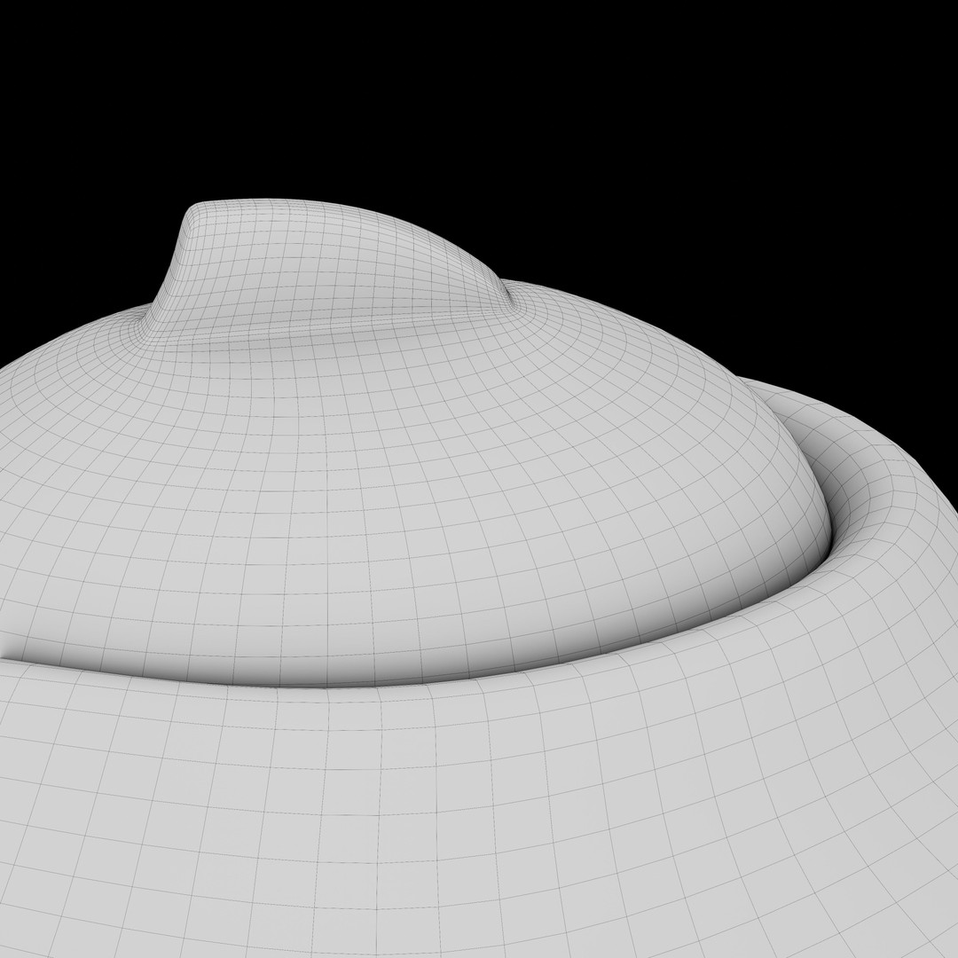 Chinese Teapot 3D Model – High Poly PBR Kitchenware, Blender, FBX - View 10