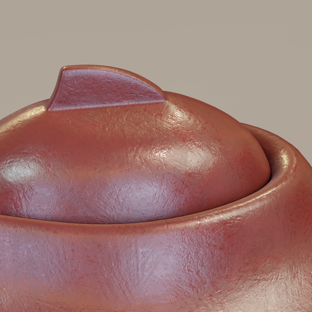 Chinese Teapot 3D Model – High Poly PBR Kitchenware, Blender, FBX - View 5