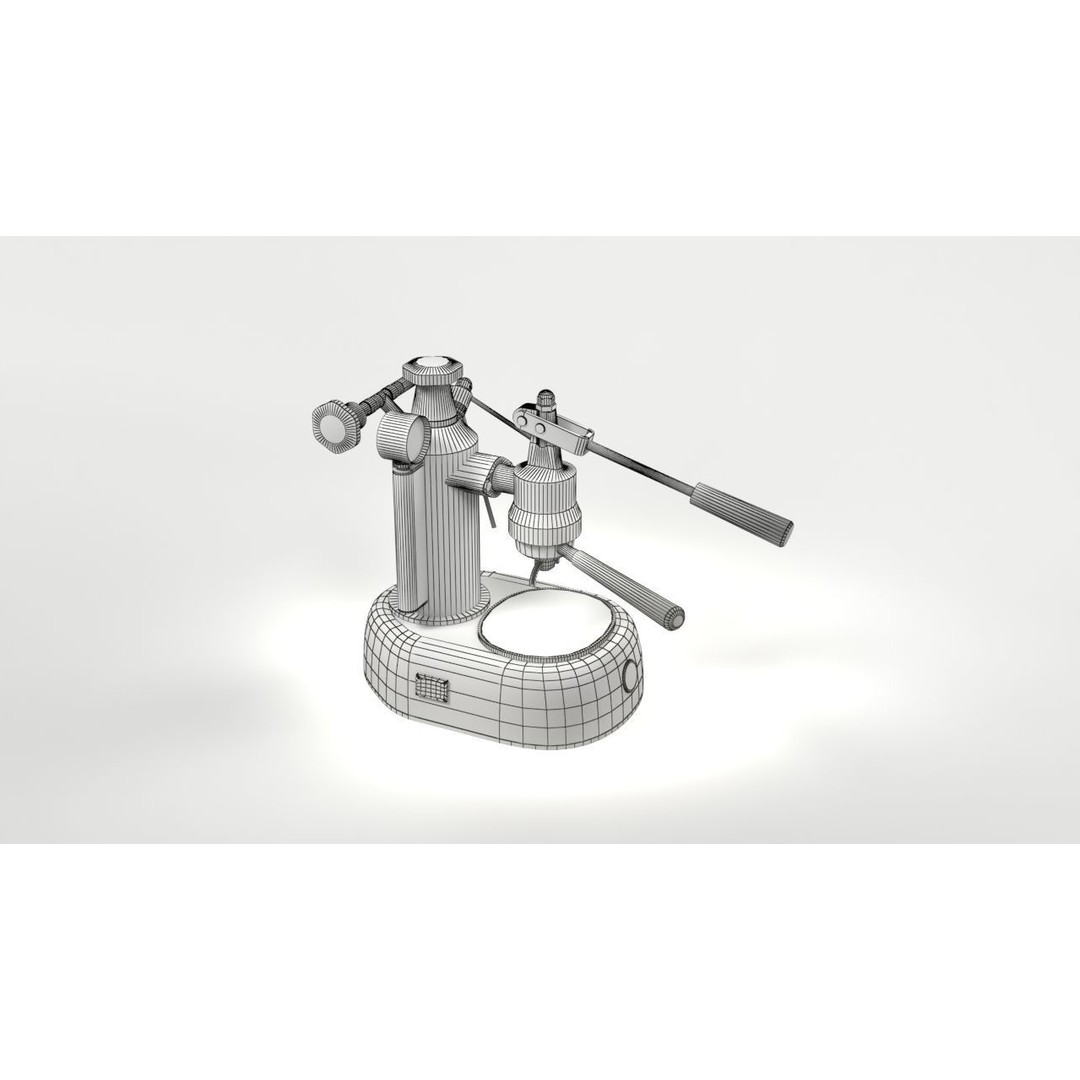 La Pavoni Espresso Coffee Machine 3D Model – Low Poly PBR Asset, FBX