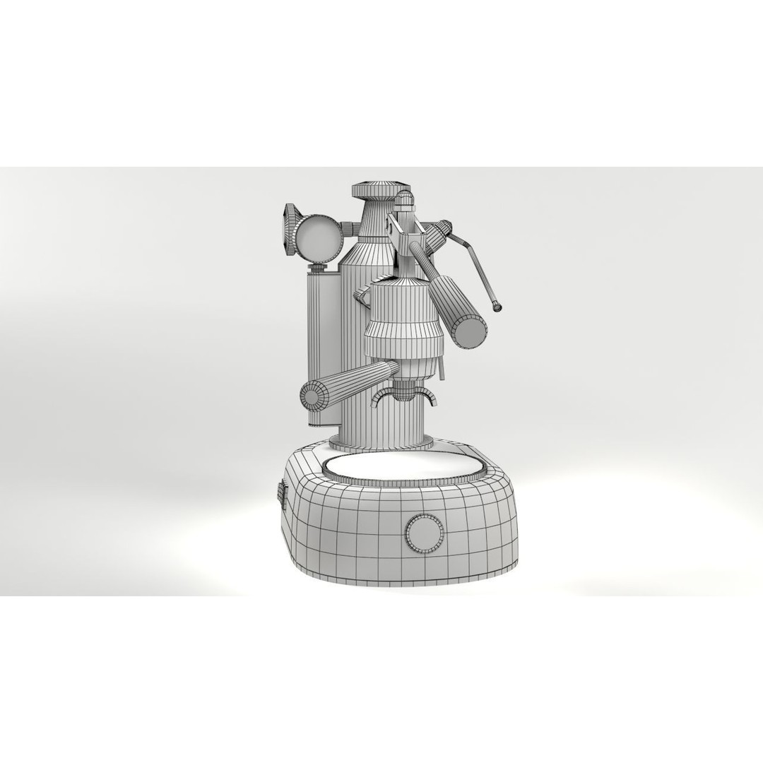 La Pavoni Espresso Coffee Machine 3D Model – Low Poly PBR Asset, FBX - View 14