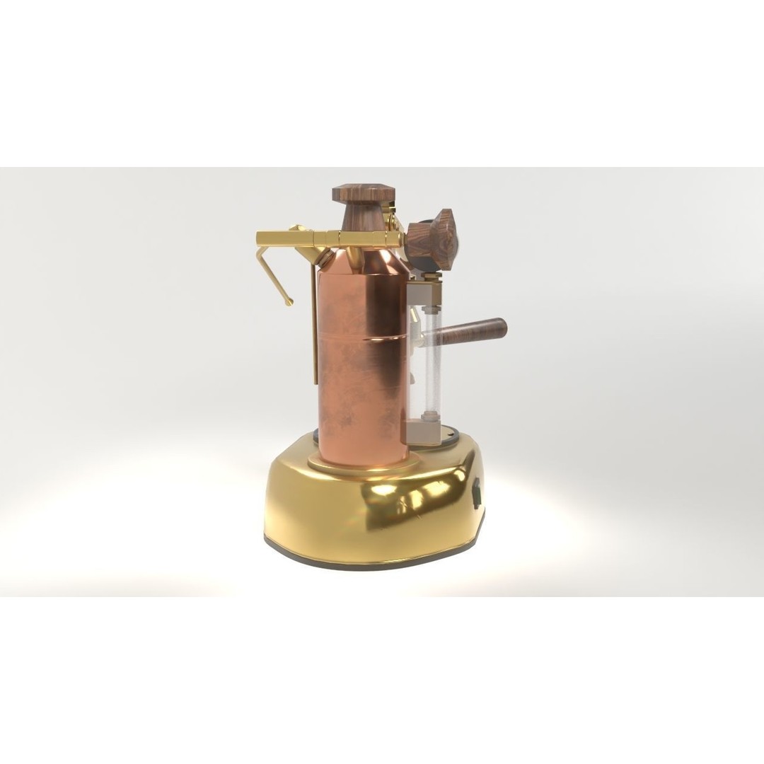 La Pavoni Espresso Coffee Machine 3D Model – Low Poly PBR Asset, FBX - View 15