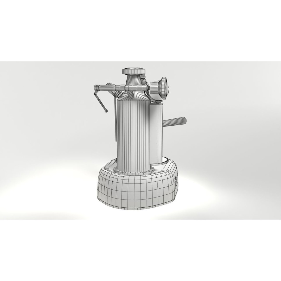 La Pavoni Espresso Coffee Machine 3D Model – Low Poly PBR Asset, FBX - View 16