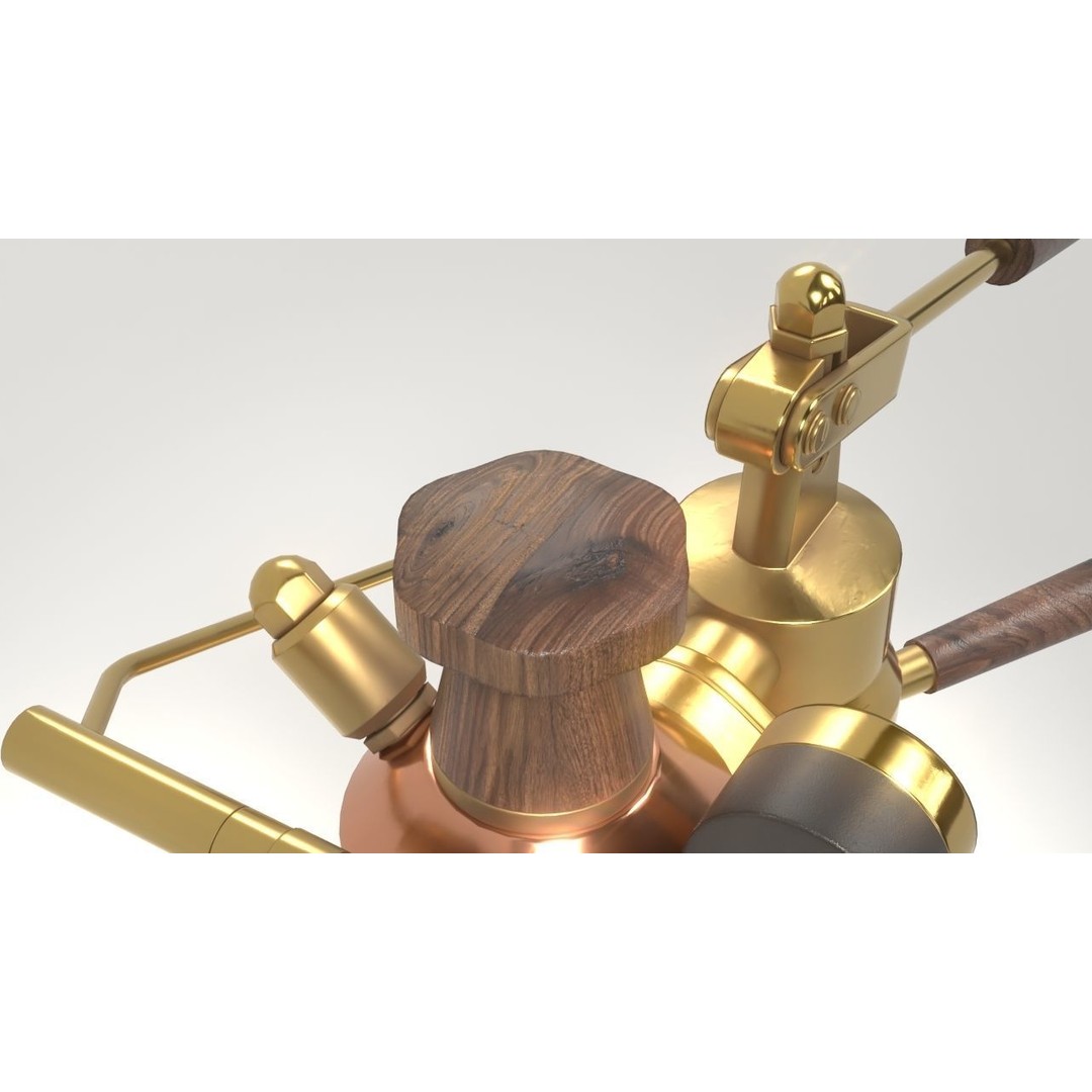La Pavoni Espresso Coffee Machine 3D Model – Low Poly PBR Asset, FBX - View 17