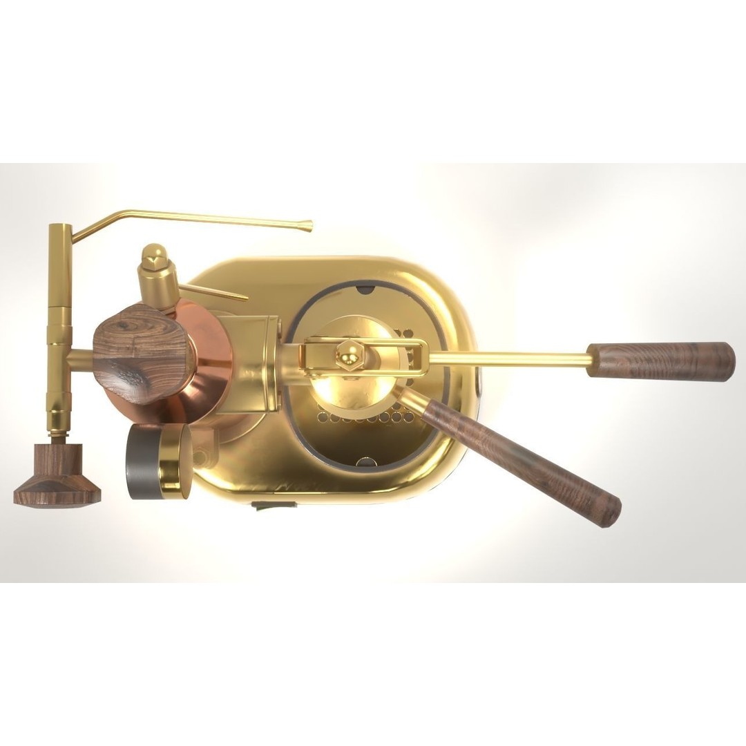 La Pavoni Espresso Coffee Machine 3D Model – Low Poly PBR Asset, FBX - View 7