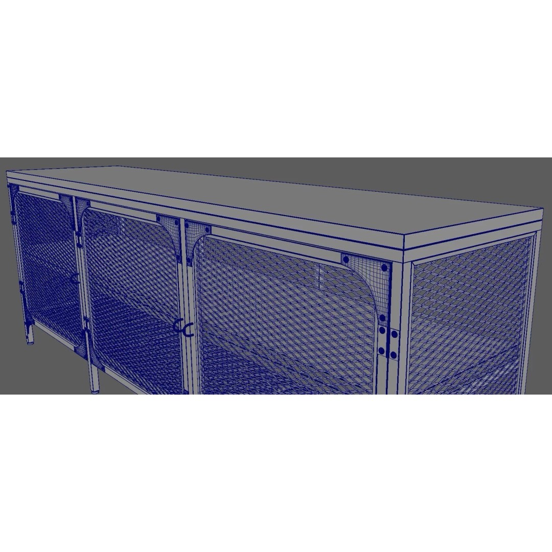 TV Cabinet 3D Model – Modern Furniture Set with PBR Textures