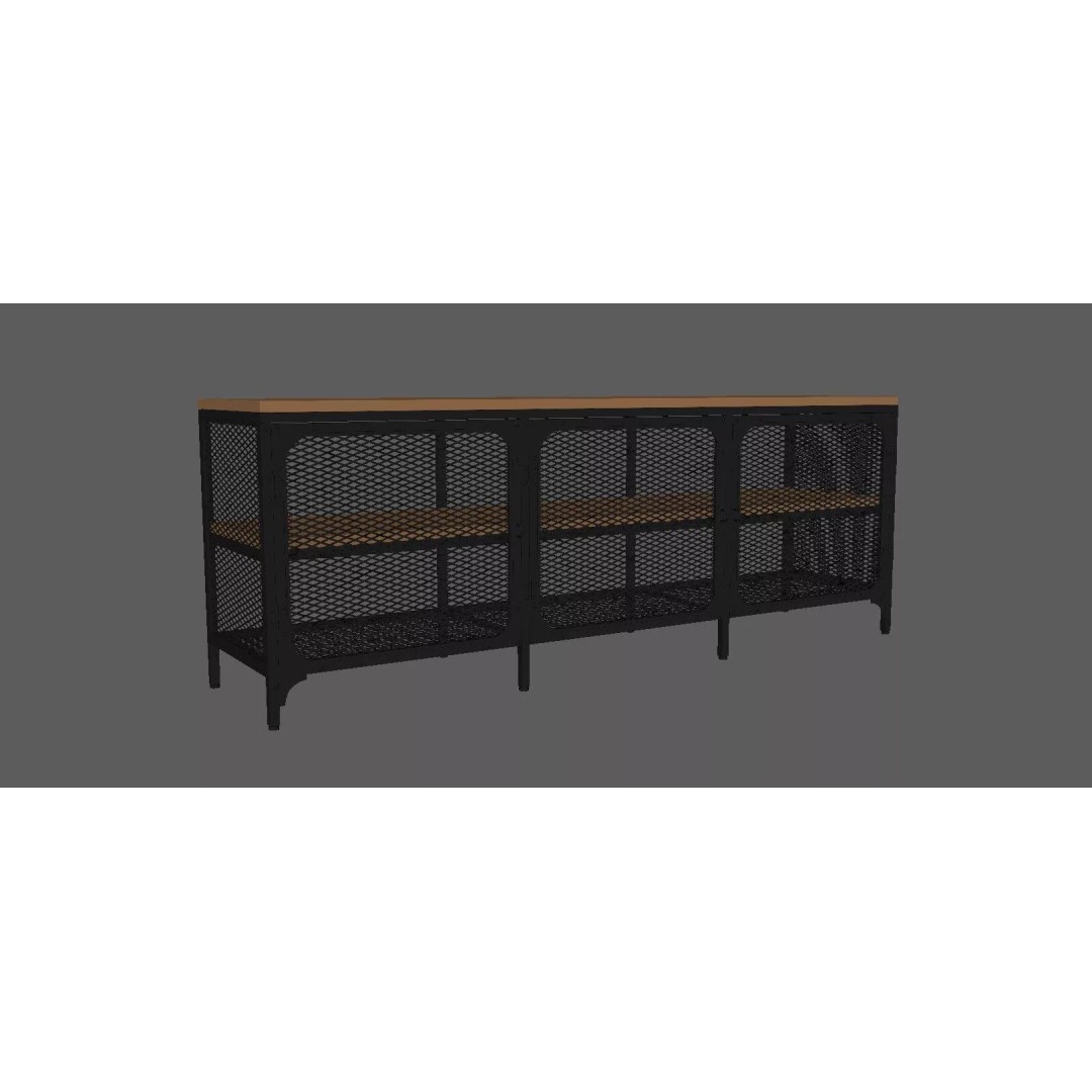 TV Cabinet 3D Model – Modern Furniture Set with PBR Textures - View 20