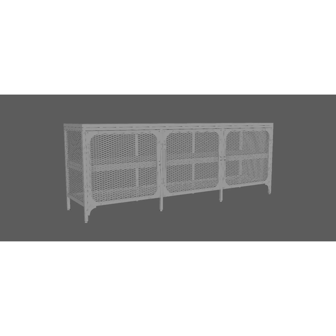 TV Cabinet 3D Model – Modern Furniture Set with PBR Textures - View 21