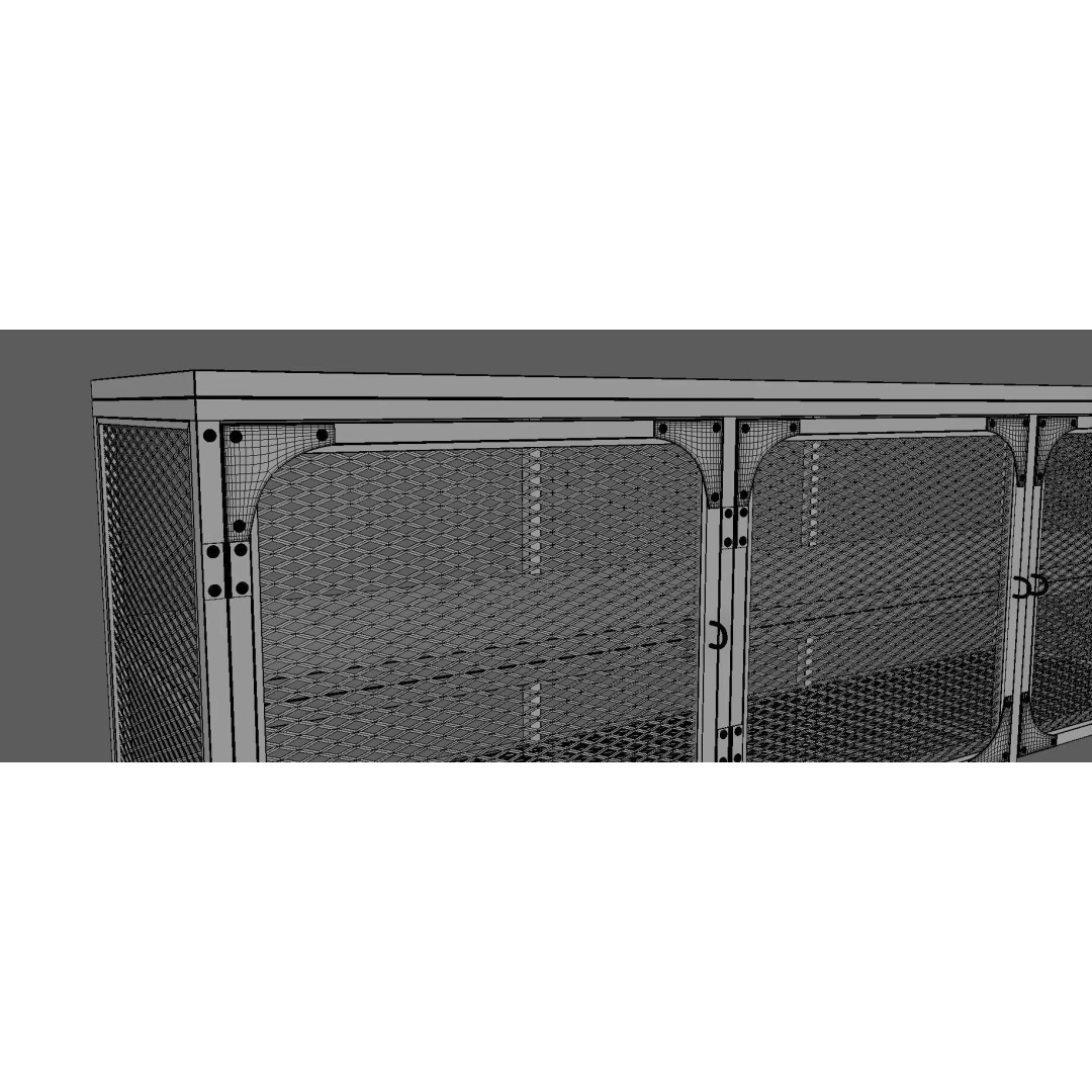 TV Cabinet 3D Model – Modern Furniture Set with PBR Textures - View 22