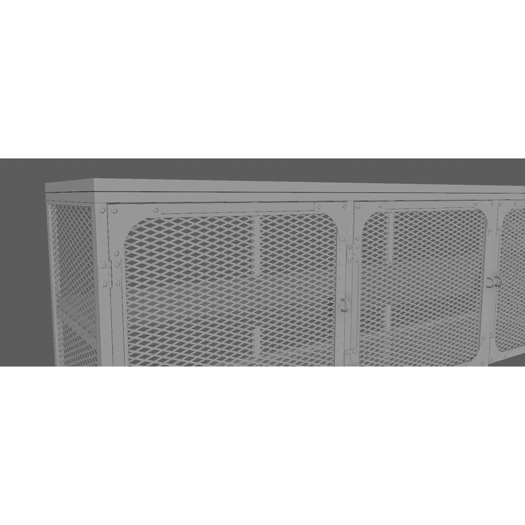 TV Cabinet 3D Model – Modern Furniture Set with PBR Textures - View 23
