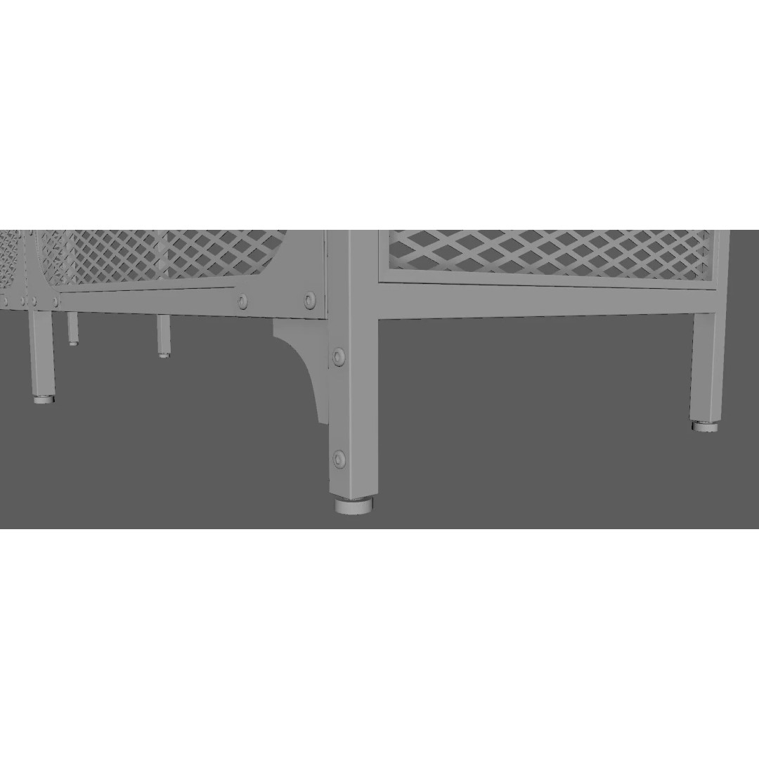TV Cabinet 3D Model – Modern Furniture Set with PBR Textures - View 25